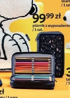 Piórnik z wyposażeniem Snoopy promocja w Empik