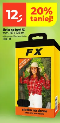 Siatka na drzwi FX 140x220 cm promocja w Dealz