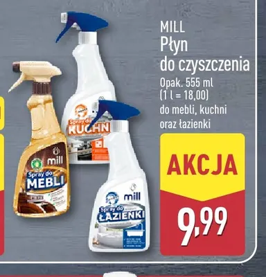 Płyn do czyszczenia do kuchni Mill promocja w Aldi