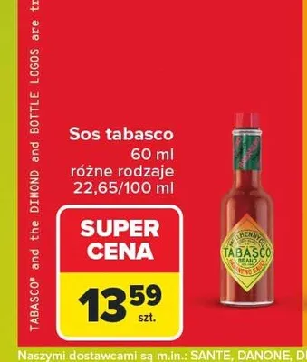 Sos tabasco Tabasco promocja w Carrefour Market