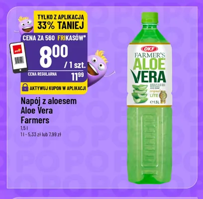 Napój z aloesem Aloe Vera Farmers promocja w POLOmarket