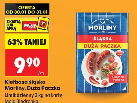 Kiełbasa śląska Duża Paczka promocja w Biedronka