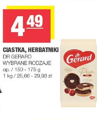 Ciastka, herbatniki Dr Gerard promocja w SPAR