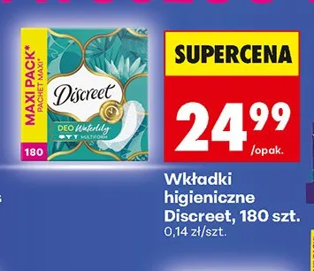 Wkładki higieniczne Always Discreet promocja w Biedronka