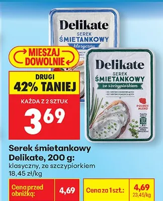 Serek śmietankowy szczypiorkiem promocja w Biedronka