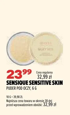 Puder pod oczy Sensique Sensitive Skin promocja w Drogerie Natura