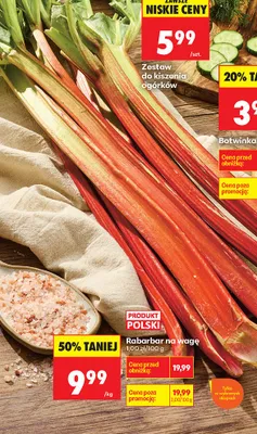 Rabarbar na wagę polski promocja w Biedronka