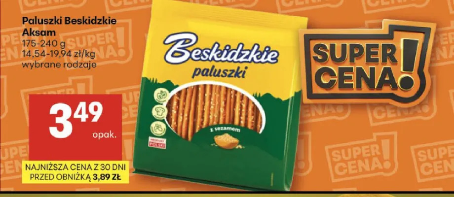 Paluszki Beskidzkie z sezamem promocja w Delikatesy Centrum