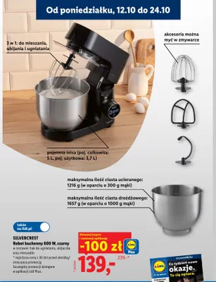 Robot kuchenny czarny Silvercrest promocja w Lidl