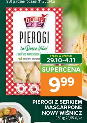 Pierogi z serkiem mascarpone Nowy Wiśnicz promocja w Stokrotka