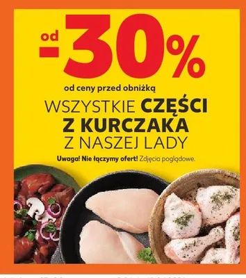 Części z kurczaka z naszej lady promocja w Kaufland