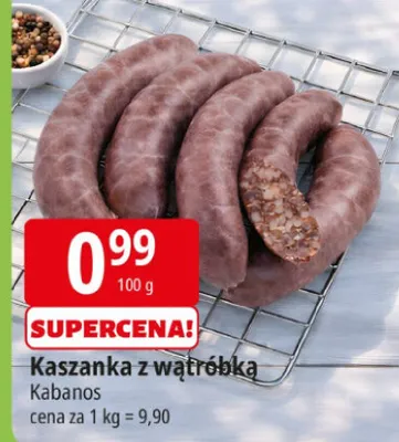 Kaszanka z wątróbką Kabanos promocja w Leclerc