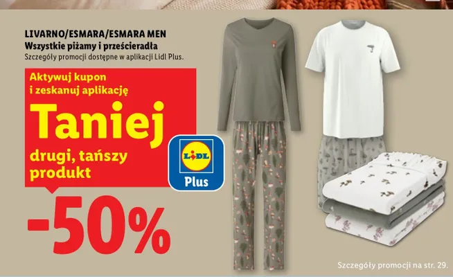 Piżama damska Esmara promocja w Lidl