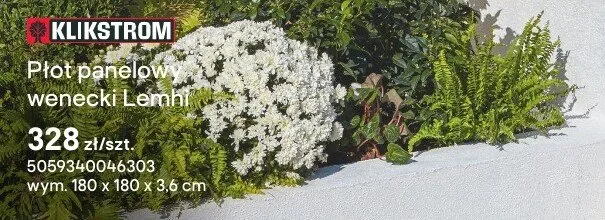 Płot panelowy wenecki Lemhi promocja w Castorama