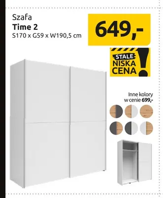 Szafa Time 2 promocja w Black Red White