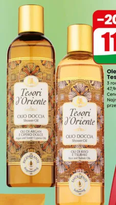 Olejek pod prysznic 3 rodzaje promocja w Dino