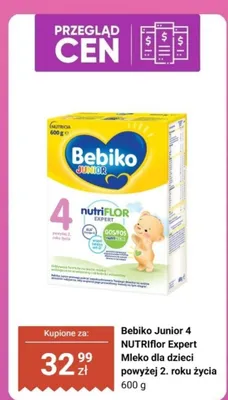 Mleko dla dzieci NUTRIflor Expert Junior 4 powyżej 2. roku życia promocja w Biedronka