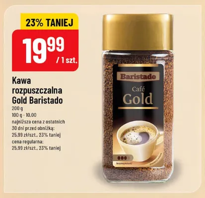 Kawa rozpuszczalna Gold Baristado promocja w POLOmarket