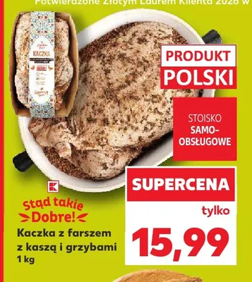 Kaczka z farszem z kaszą i grzybami K Stąd Takie Dobre! promocja w Kaufland