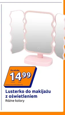 Lusterko do makijażu z oświetleniem promocja w Action