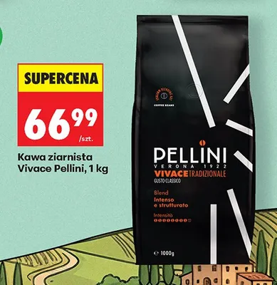 Kawa ziarnista Vivace Tradizionale promocja w Biedronka