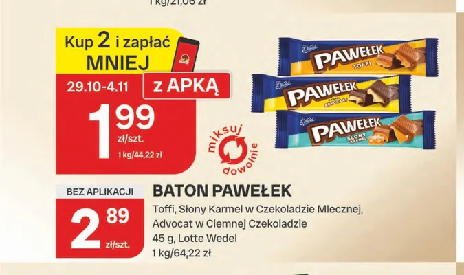 Baton Pawełek Toffi promocja w Chorten