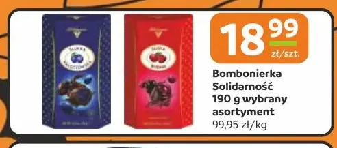 Bombonierka Śliwka Nałęczowska Solidarność promocja w Gama
