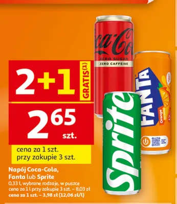 Napój gazowany Sprite promocja w Auchan