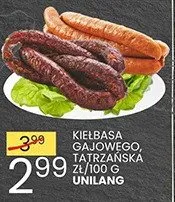 Kiełbasa tatrzańska promocja w Wafelek