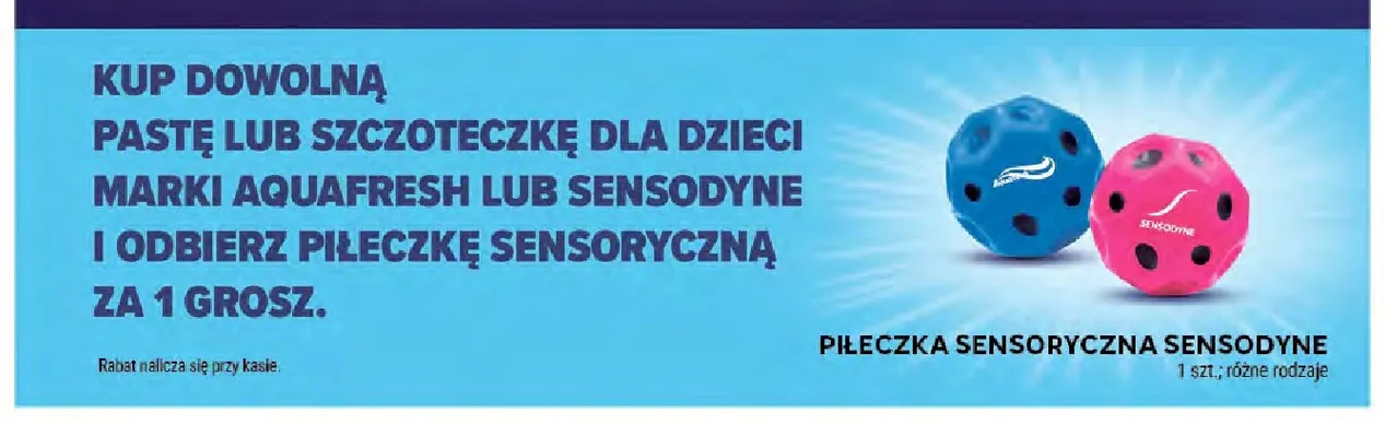 Piłeczka sensoryczna Sensodyne promocja w Stokrotka