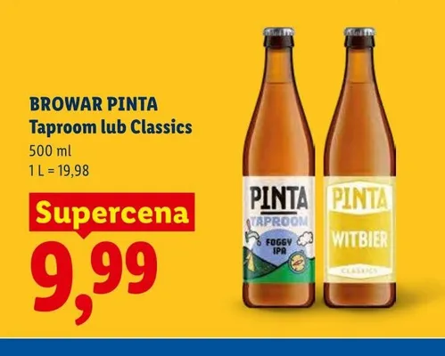 Piwo Pinta Taproom promocja w Lidl