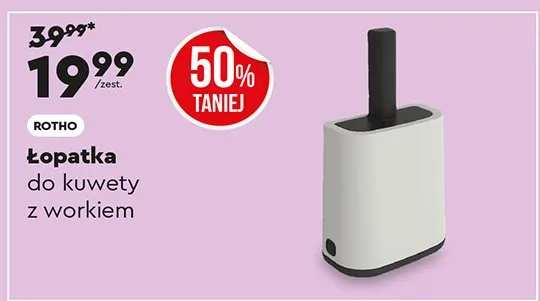 Łopatka do kuwety z workiem promocja w Biedronka Home