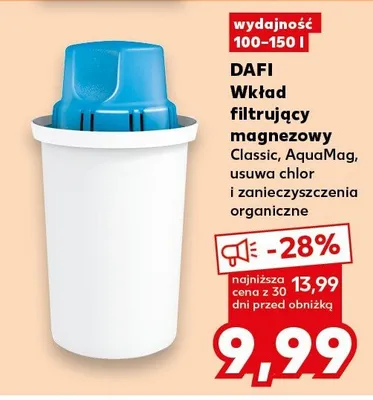 Wkład filtrujący magnezowy Classic, AquaMag, usuwa chlor i zanieczyszczenia organiczne promocja w Kaufland