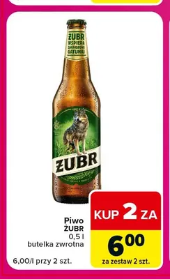 Piwo Żubr promocja w Carrefour Express