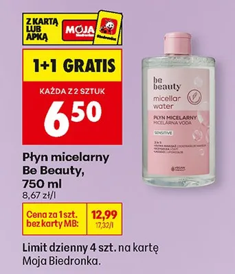 Płyn micelarny sensitive promocja w Biedronka