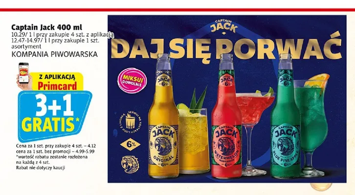 Piwo Captain Jack Original promocja w Prim Market