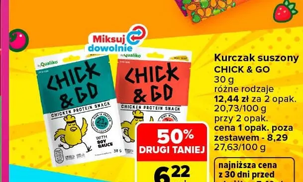 Kurczak suszony Chick & Go promocja w Carrefour