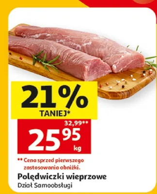 Polędwiczki wieprzowe promocja w Auchan