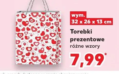Torebki prezentowe różne wzory promocja w Kaufland