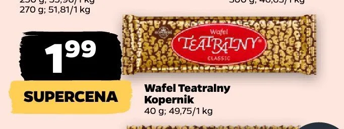 Wafel Teatralny promocja w Netto