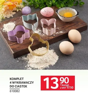 Komplet 4 wykrawaczy do ciastek promocja w Selgros