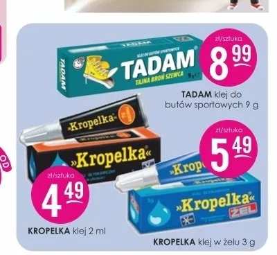 Klej w żelu Kropelka promocja w Drogerie Jasmin