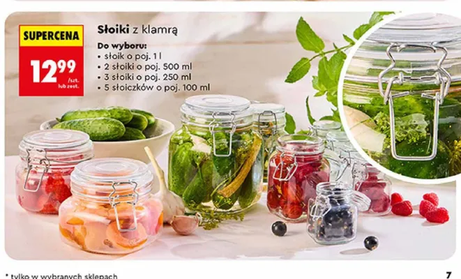 Słoik z klamrą Smukee promocja w Biedronka