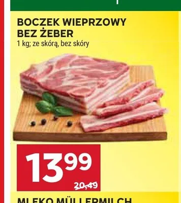 Boczek wieprzowy bez żeber ze skórą promocja w Stokrotka