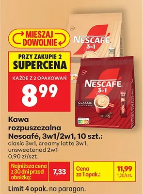Kawa rozpuszczalna 3w1 classic promocja w Biedronka