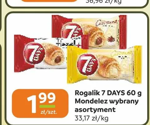 Rogalik 7 DAYS Mondelez 60g promocja w Społem Częstochowa