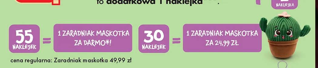 Maskotka Zaradniak Gang Zaradniaków promocja w Biedronka