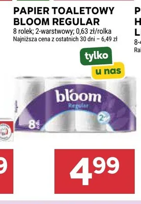 Papier toaletowy Bloom Regular 8-pak promocja w Stokrotka