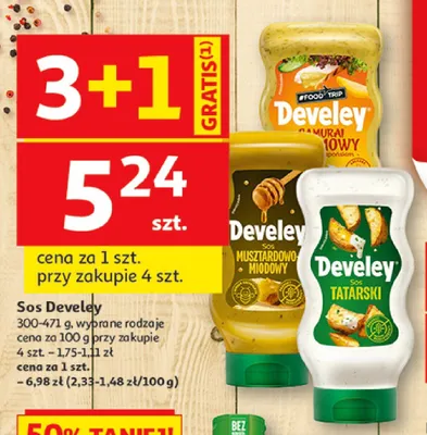 Sos Musztardowo-Miodowy Develey promocja w Auchan
