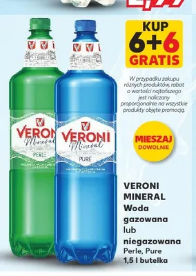 Woda mineralna gazowana Veroni Mineral Perle promocja w Kaufland